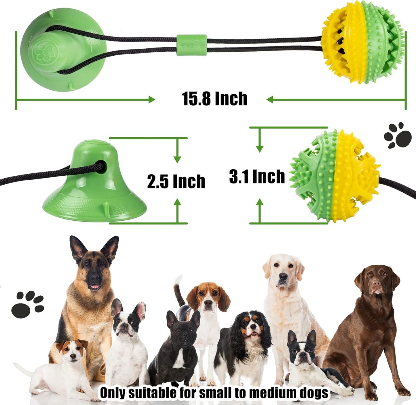 Dog Chew Toys for Aggressive Chewers Puppy Training Rope Puzzle Ball