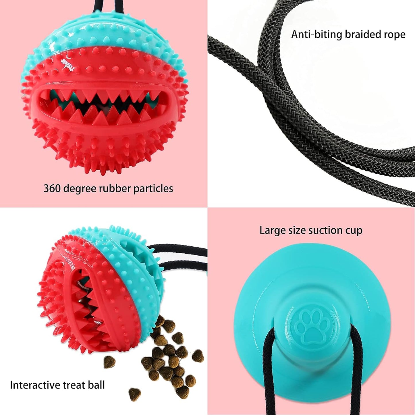 Dog Chew Toys for Aggressive Chewers Puppy Training Rope Puzzle Ball