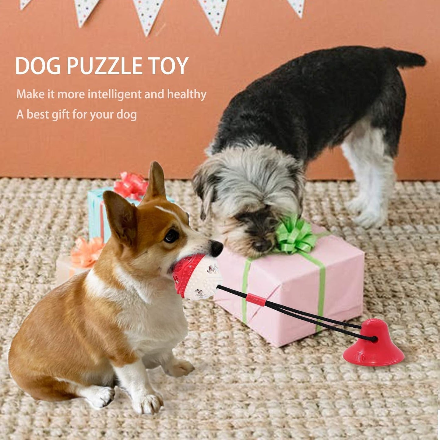 Dog Chew Toys for Aggressive Chewers Puppy Training Rope Puzzle Ball