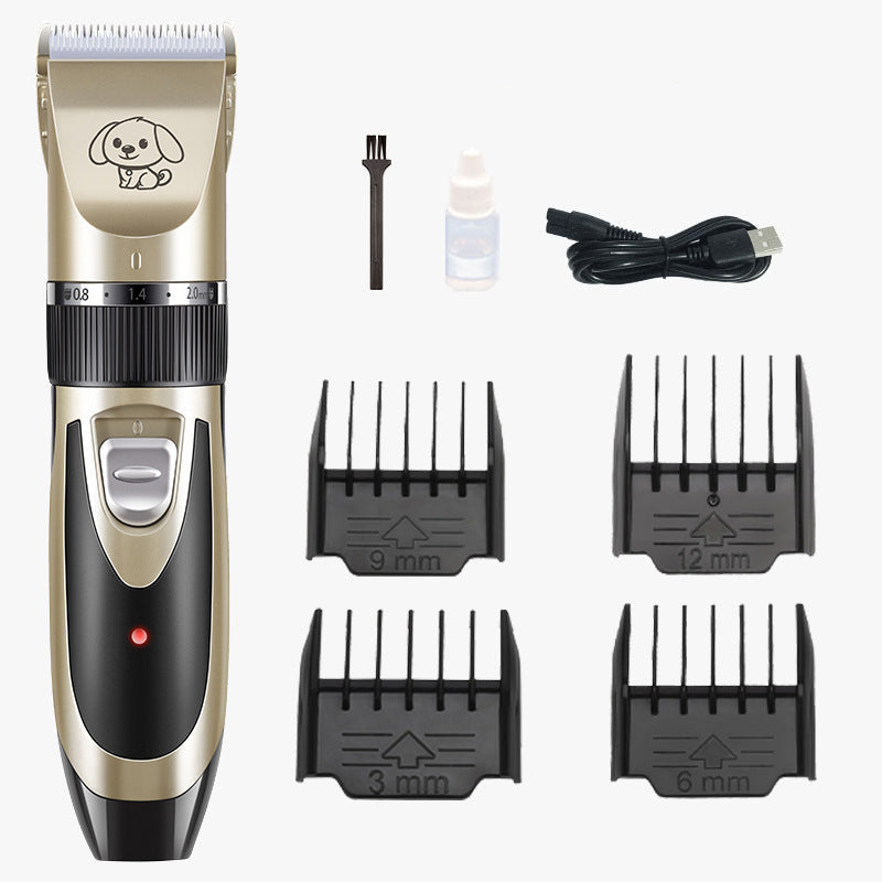 Dog Fur Trimmer Set Silent Electric Grooming Clippers