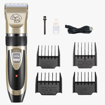Dog Fur Trimmer Set Silent Electric Grooming Clippers