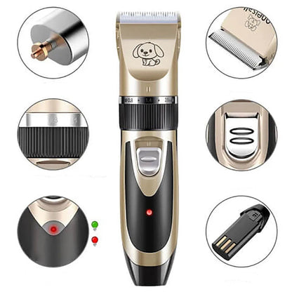 Dog Fur Trimmer Set Silent Electric Grooming Clippers