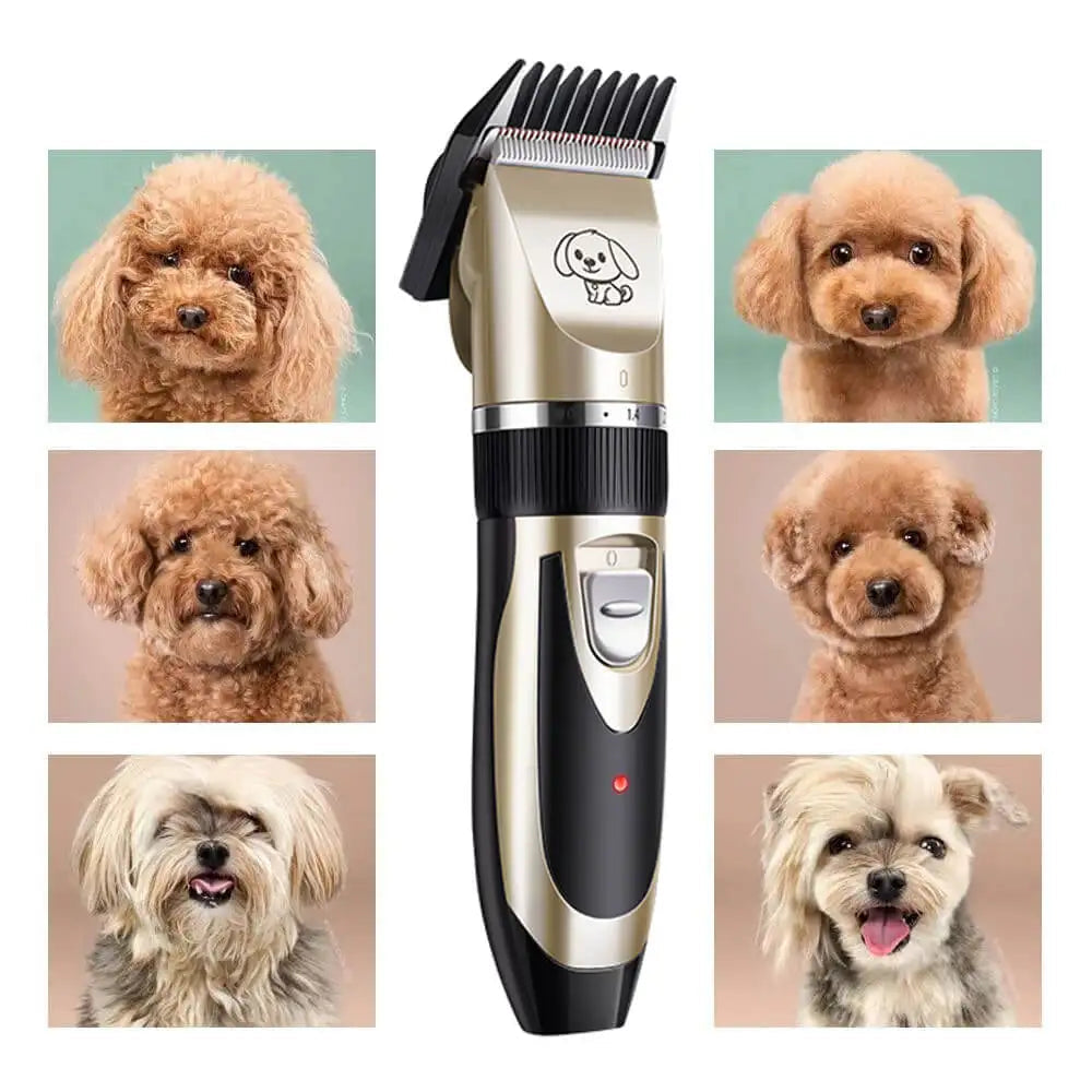 Dog Fur Trimmer Set Silent Electric Grooming Clippers