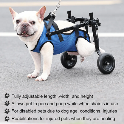 Dog Wheelchair Hind Leg Support Rehabilitation Aid Adjustable Pet Booster