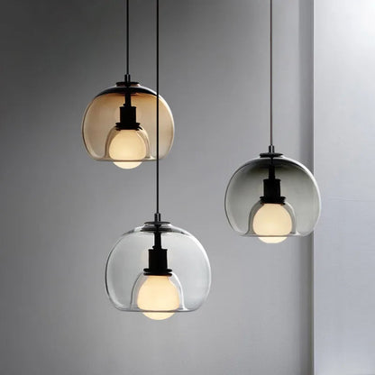 Hand-Blown Glass Pendant Light | Elegant Lighting for Home & Office