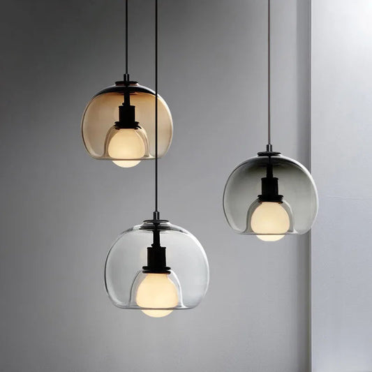 Hand-Blown Glass Pendant Light | Elegant Lighting for Home & Office