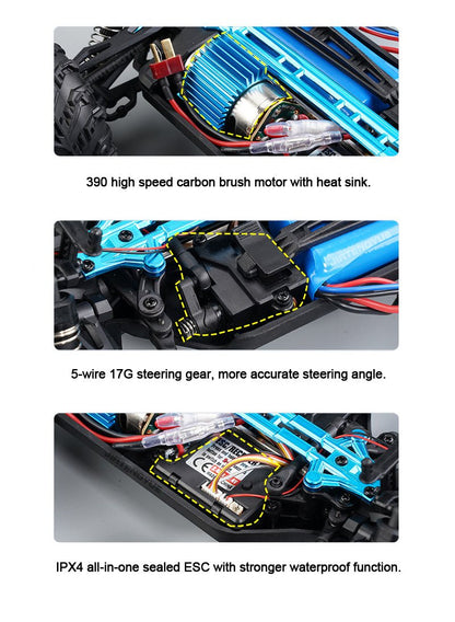 Remote Control Racing Buggy Monster Truck Dual Batteries 31 MPH