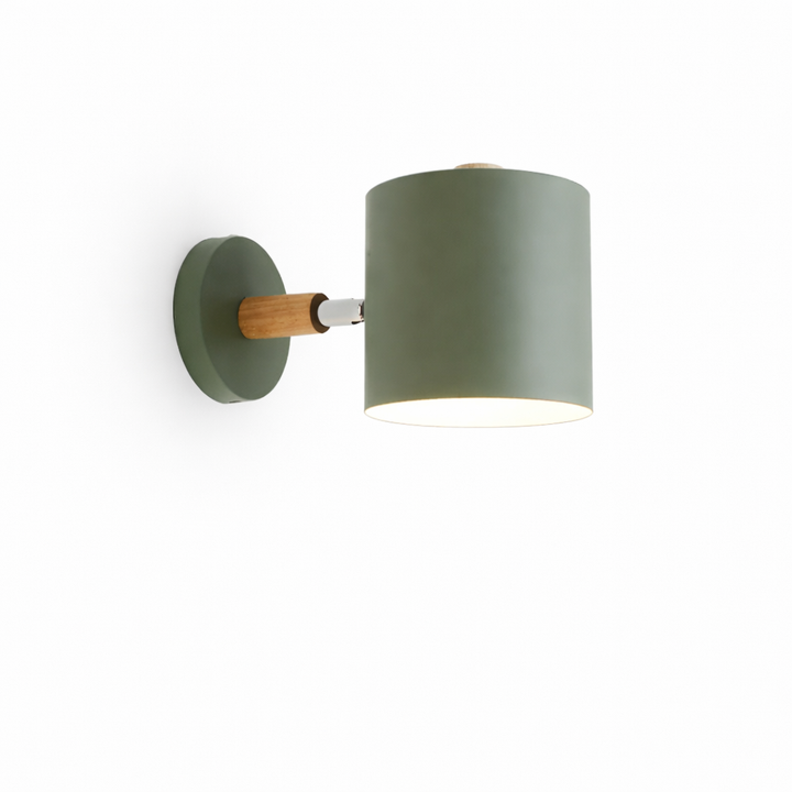 Pastel Nordic Wall Lamp with Fabric Shade