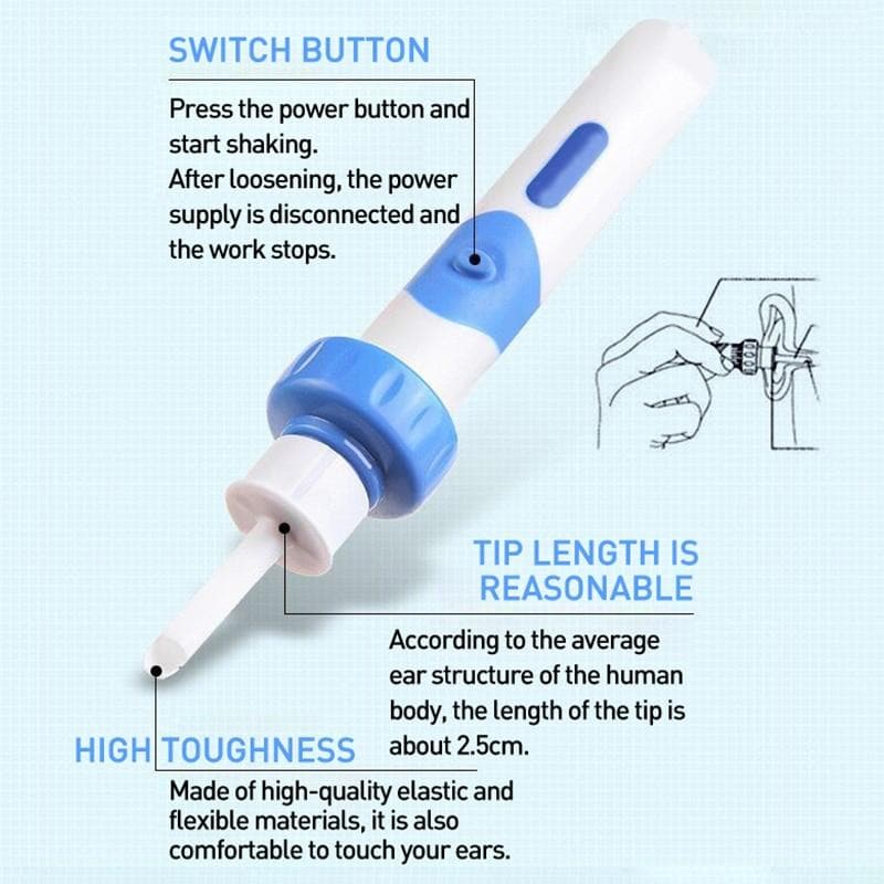 Electric Ear Wax Vacuum Cleaner Ear Cleaning Tool