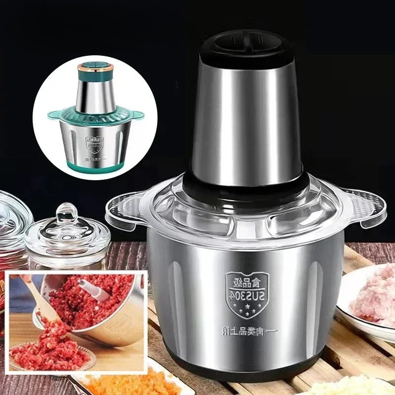 Electric Meat and Vegetable Grinder with Chopper 2L Capacity