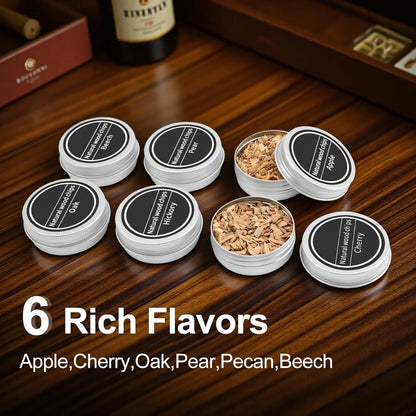 Electric Whiskey Smoker Kit with Built-in Lighter and Wood Chips