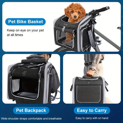 Expandable Pet Bike Basket