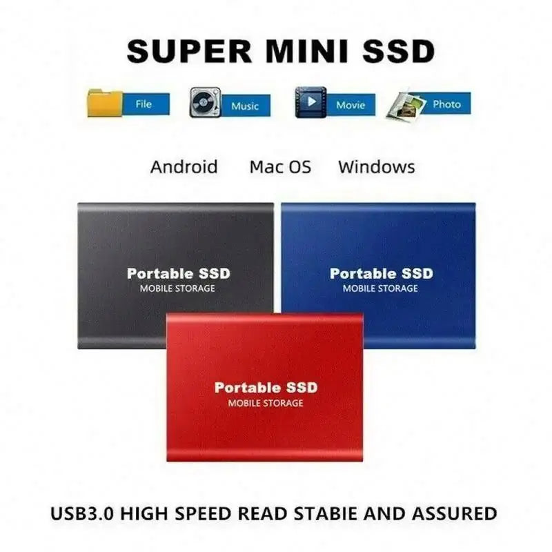 External SSD Hard Drive Multiple Capacities