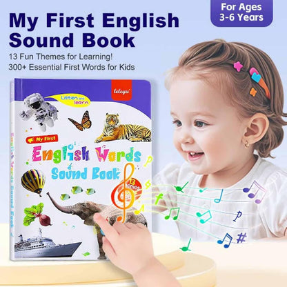 First English Sound Toy, Interactive Alphabet Book, Phonics Learning Game