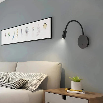 Wall Light Fixture with Flexible Design for Home and Office Use