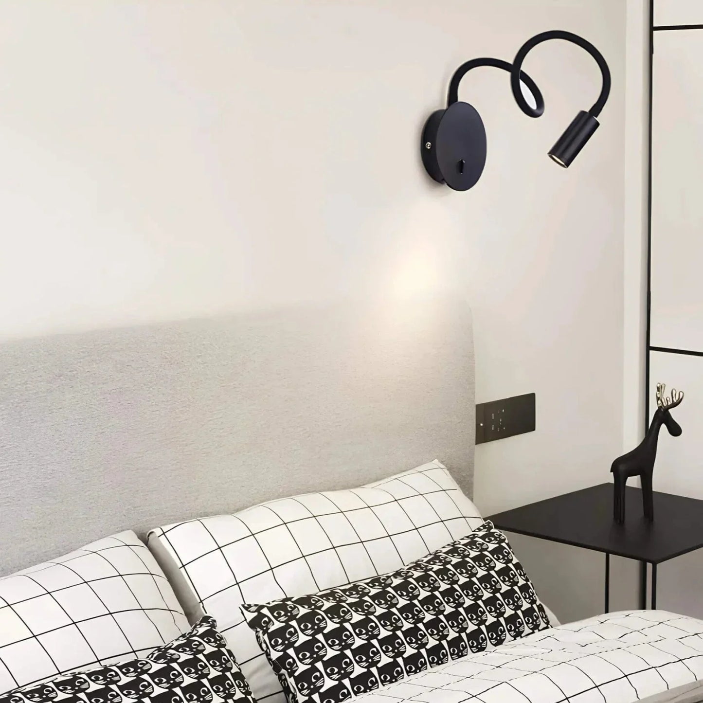 Wall Light Fixture with Flexible Design for Home and Office Use
