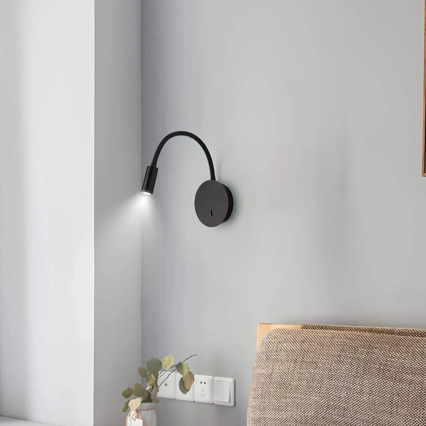 Wall Light Fixture with Flexible Design for Home and Office Use