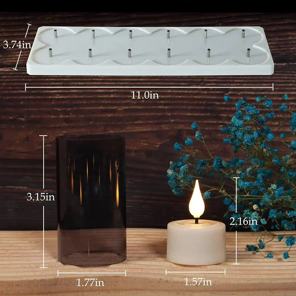 Flameless Flickering Candles for Home Decor and Ambiance Enhancement