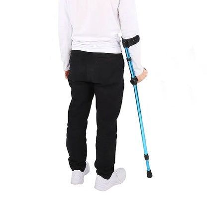 Foldable, Adjustable Crutch