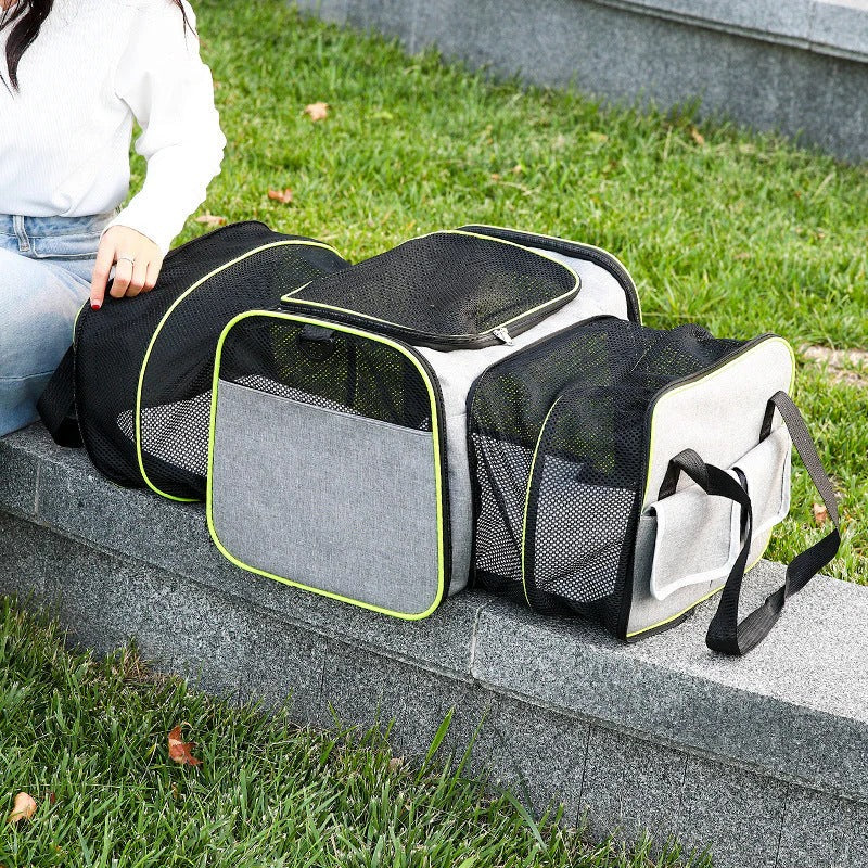 Foldable Pet Carrier Bag Portable Travel Pet Backpack