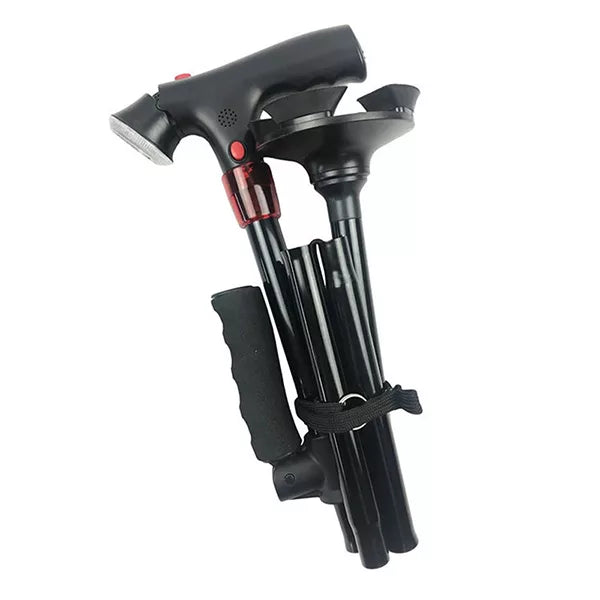 Folding Walking Stick with Light