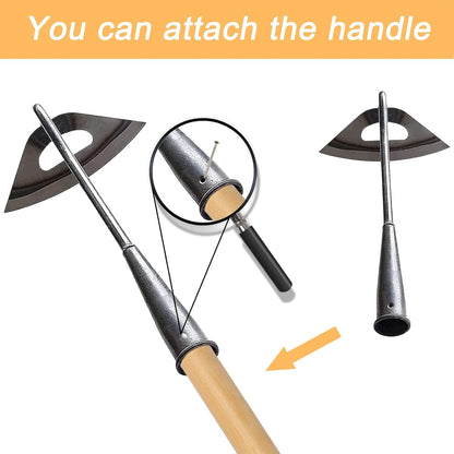 Garden Hoe tool Set – Durable All-Steel Weeding Tools with Long Handle for Soil Loosening