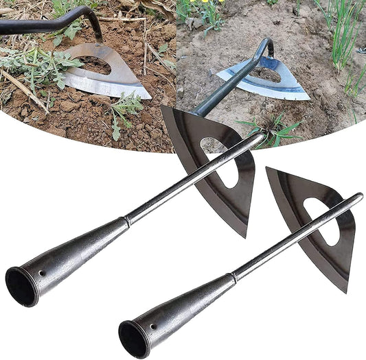 Garden Hoe tool Set – Durable All-Steel Weeding Tools with Long Handle for Soil Loosening