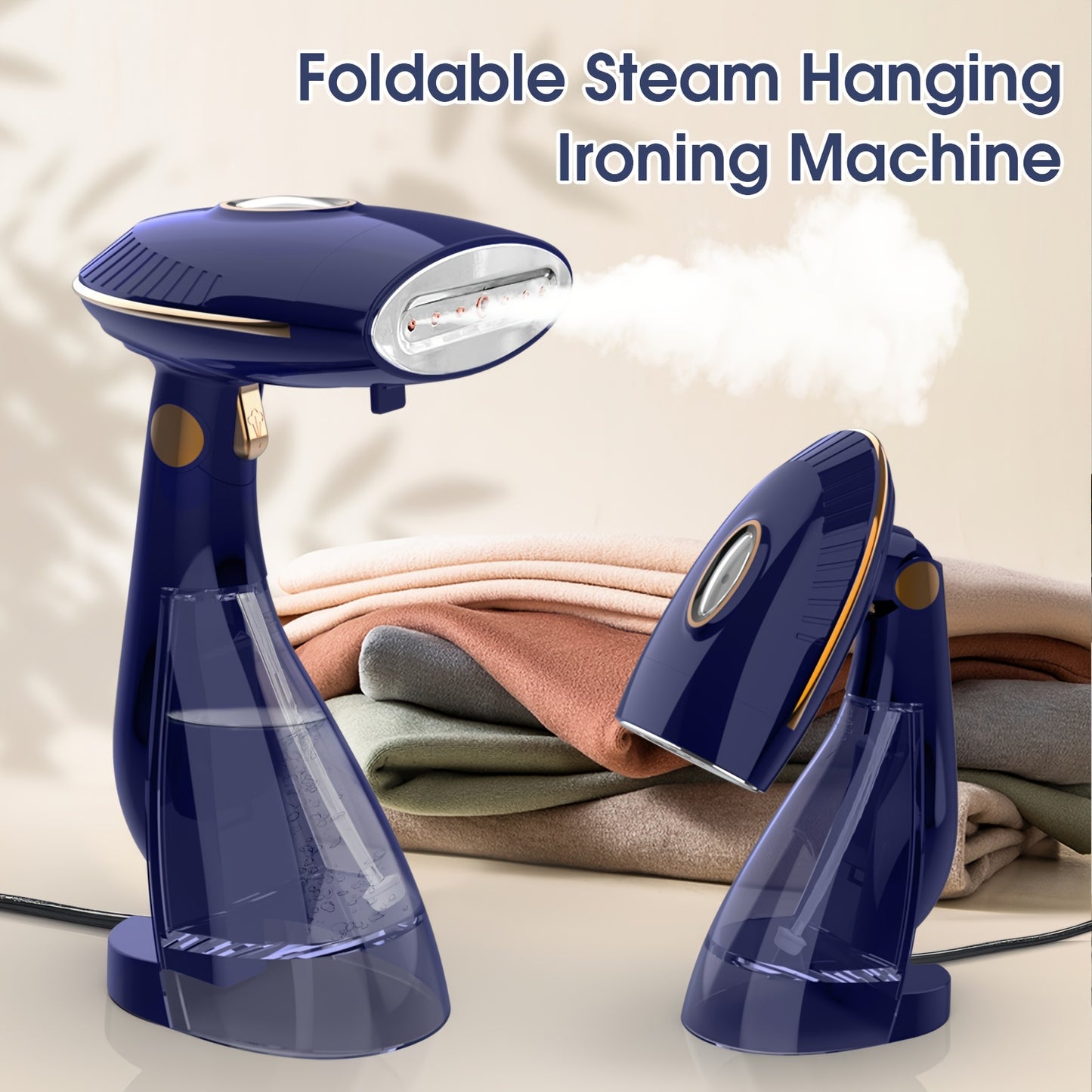 Garment Steamer Portable – 1500W Handheld Clothes Steamer for Wrinkle Removal