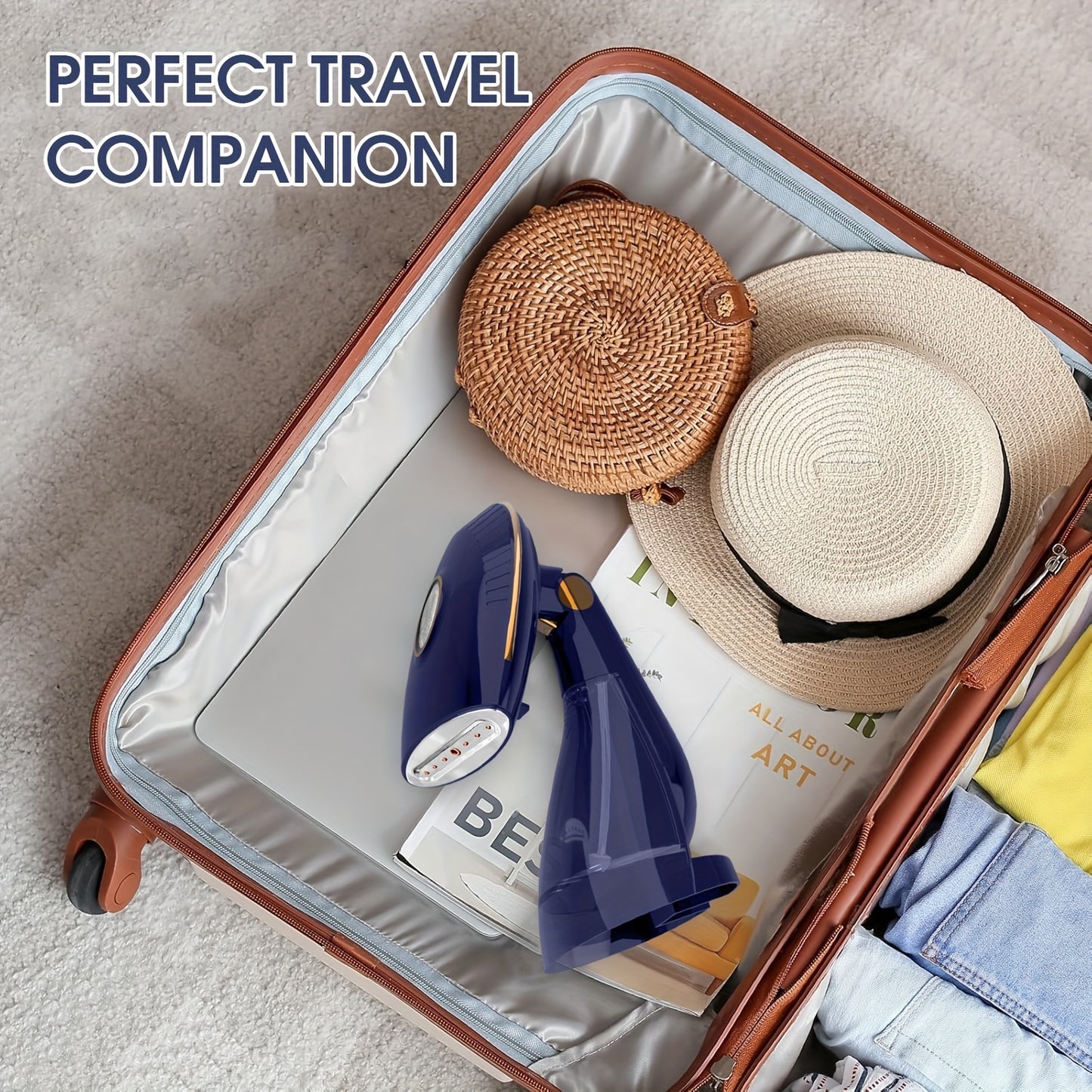 Garment Steamer Portable – 1500W Handheld Clothes Steamer for Wrinkle Removal