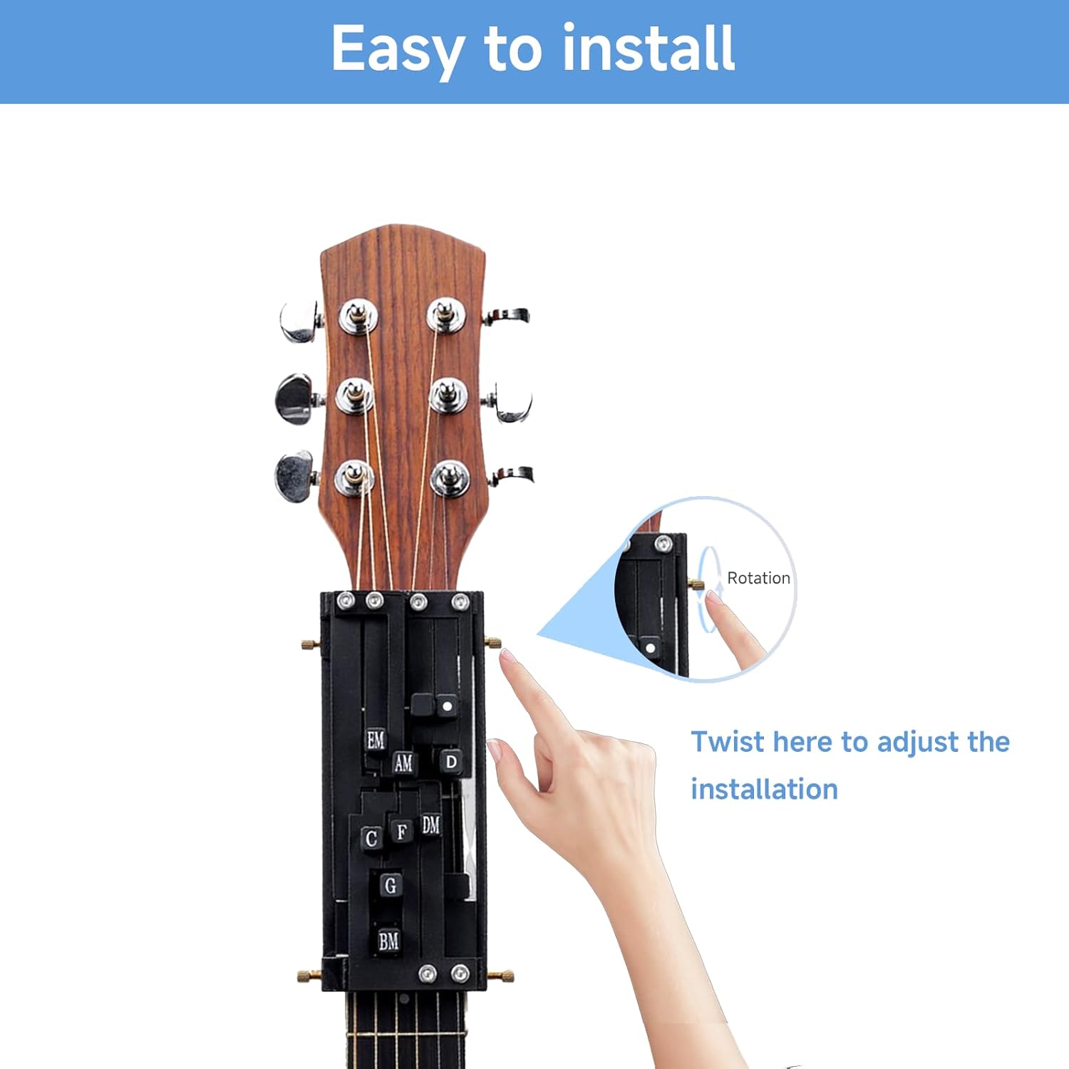 Guitar Chord Trainer for Beginners – Acoustic Guitar Learning Tool with Many Chords