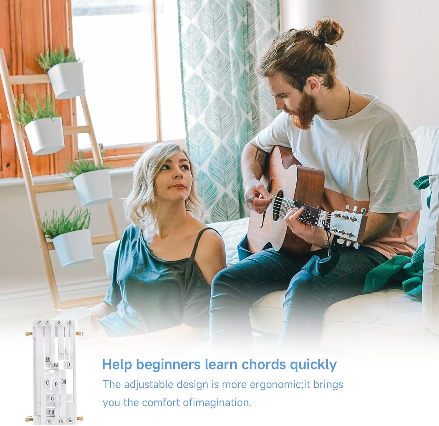 Guitar Chord Trainer for Beginners – Acoustic Guitar Learning Tool with Many Chords