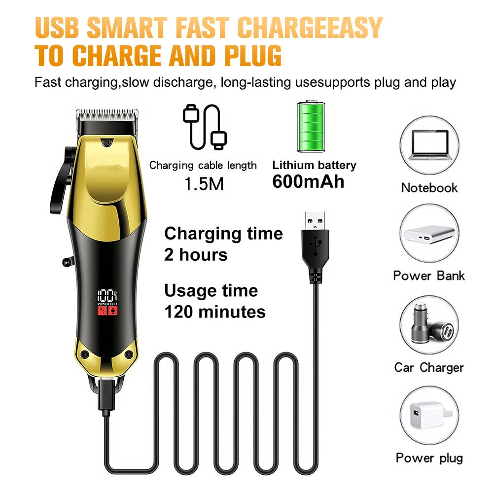 Hair Clipper Cordless Beard Trimmer – Grooming Kit for Men Haircut Essential