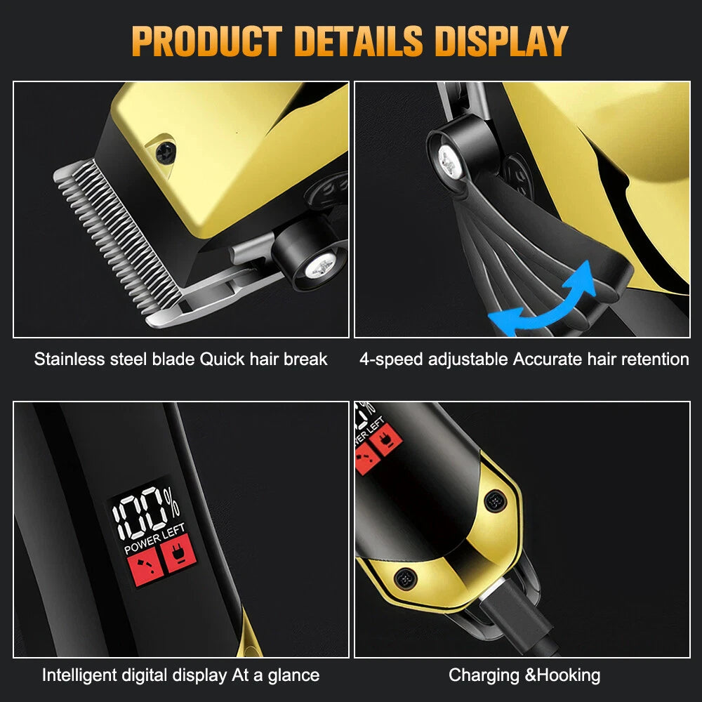 Hair Clipper Cordless Beard Trimmer – Grooming Kit for Men Haircut Essential