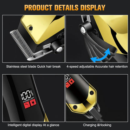 Hair Clipper Cordless Beard Trimmer – Grooming Kit for Men Haircut Essential