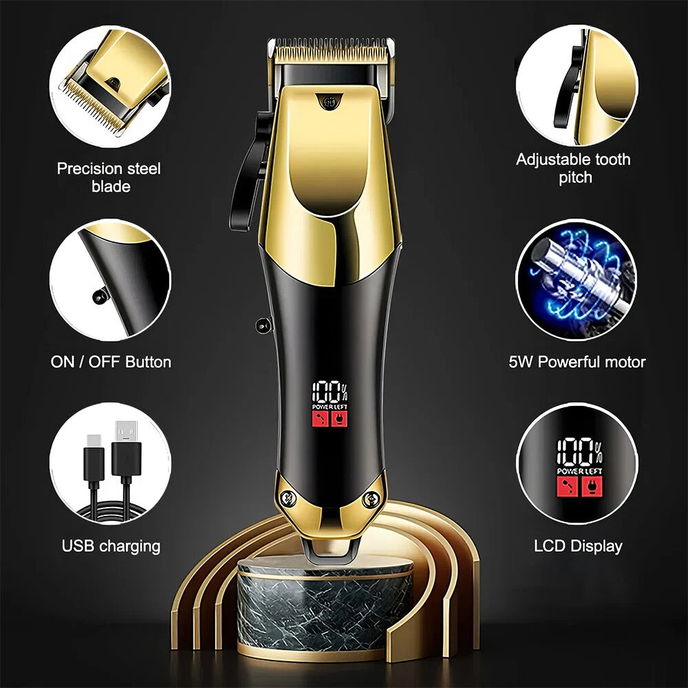 Hair Clipper Cordless Beard Trimmer – Grooming Kit for Men Haircut Essential