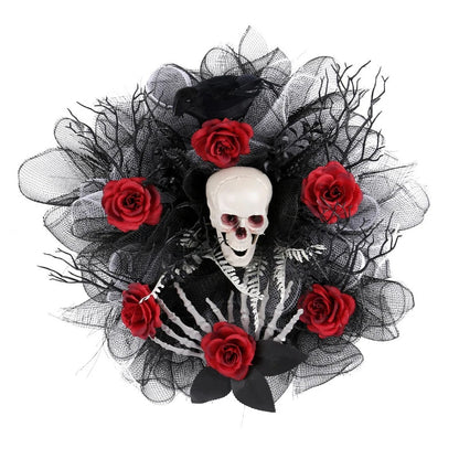 Halloween Garland Skull Wreath