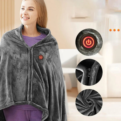 Heated Shawl Blanket Portable Electric Wrap