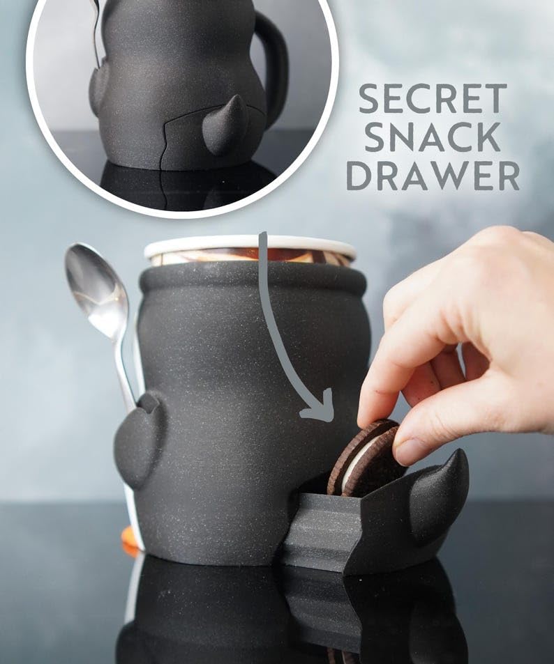 Highland Cow Ice Cream Pint Holder Cooler Container with Handle