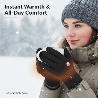 Heated Gloves Waterproof Touchscreen for Men and Women