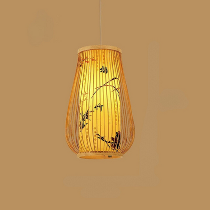 Elegant Bamboo Pendant Light for Tea Rooms and Cozy Spaces