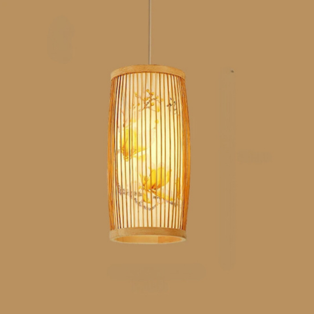 Elegant Bamboo Pendant Light for Tea Rooms and Cozy Spaces