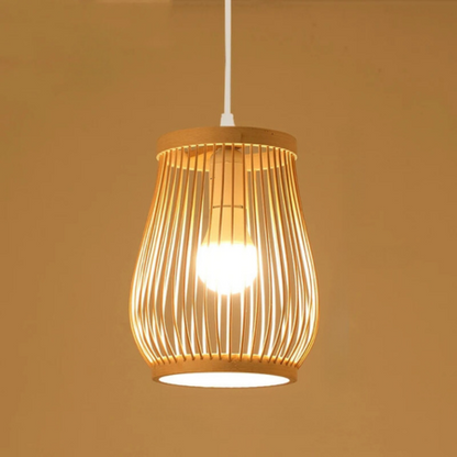 Elegant Bamboo Pendant Light for Tea Rooms and Cozy Spaces