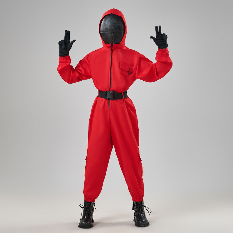 Christmas Kids Game jumpsuit costume Cosplay with mask
