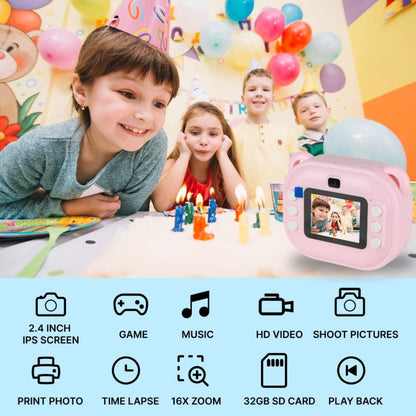 Instant Camera with Printer – Portable Inkless Thermal Photo Printer Compact