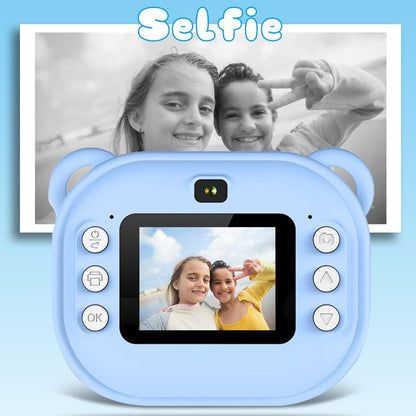 Instant Camera with Printer – Portable Inkless Thermal Photo Printer Compact