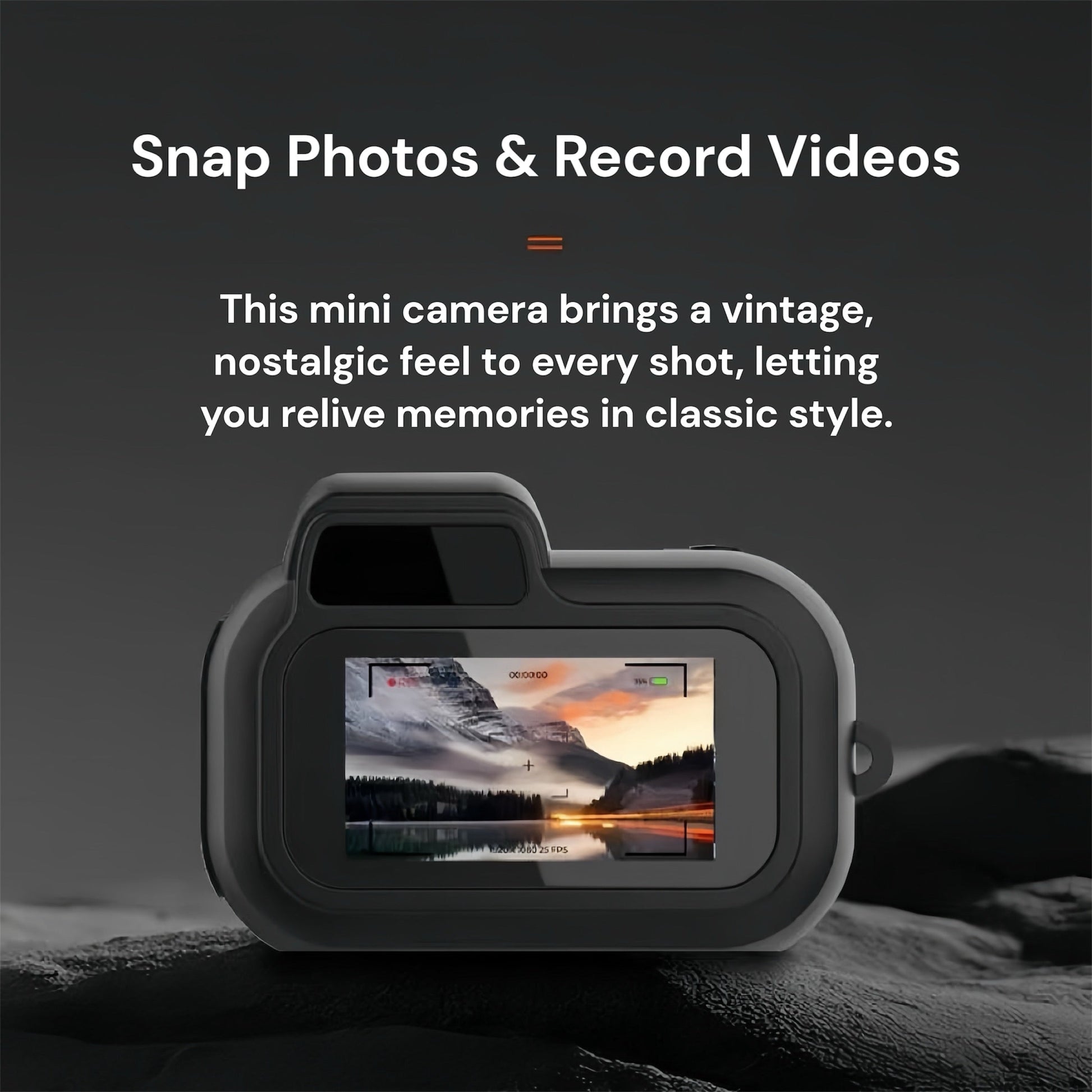 Instant Film Camera - Mini Vintage Camera for Nostalgic Photo Moments