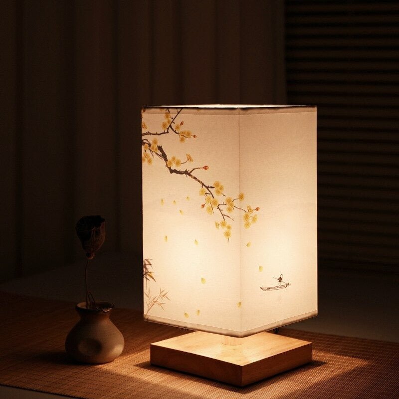 Japanese-Scandinavian Table Lamp for Home and Office - Stylish Design, Warm Light