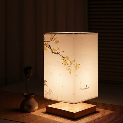 Japanese-Scandinavian Table Lamp for Home and Office - Stylish Design, Warm Light