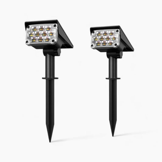 Solar Garden Spotlight Wireless LED Outdoor Lighting for Home and Yard