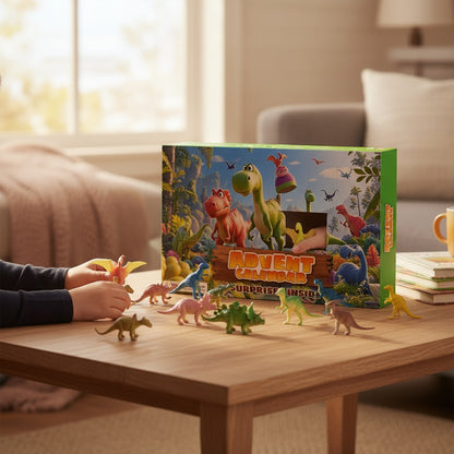 Dinosaur Advent Calendar Christmas Countdown Set 24 Pieces